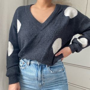 madewell polka dot sweater